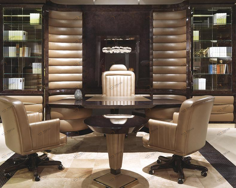 Turri Стол для руководителя из лакированной древесины прямоугольной формы Orion sun-id-1386064