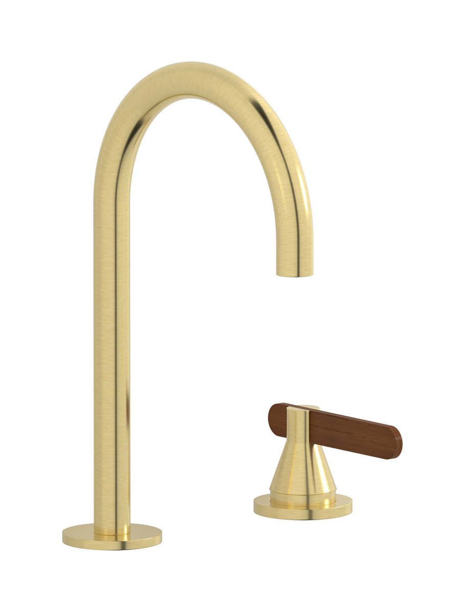 Смеситель для раковины на 2 отверстия WE ARE IB ol407cs Brushed Pale Gold Soho