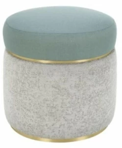 FRATO Круглый пуф с обивкой из ткани Agra Fup240011abn