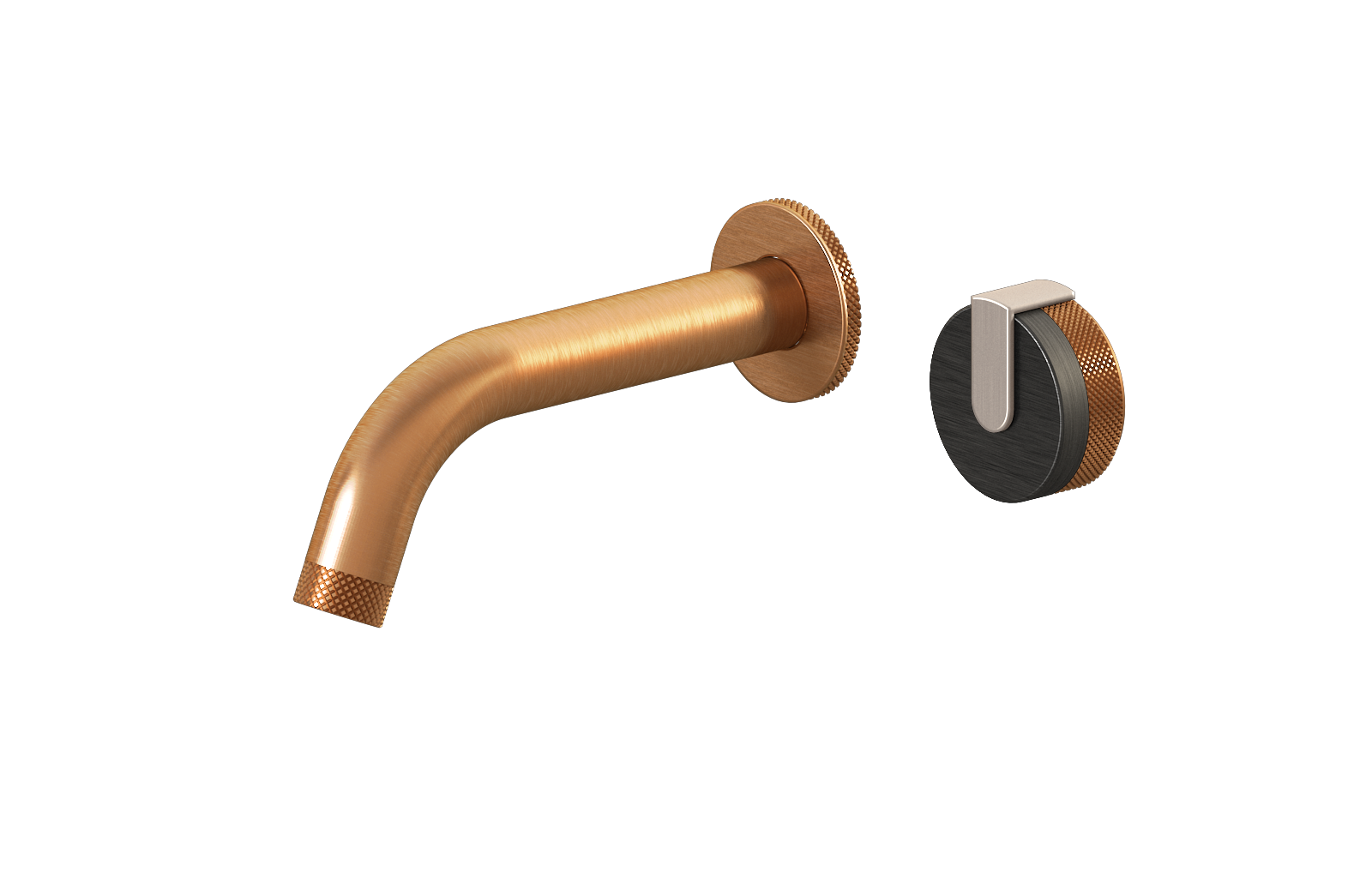 E-11535-R1BOX-L1SN-BRG Настенный прогрессивный смеситель скрытого монтажа для раковины GRAFF MOD+