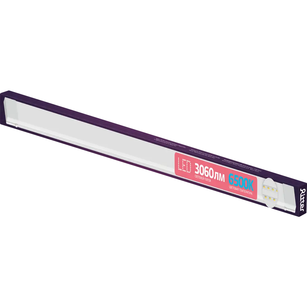 Светильник линейный светодиодный Ritter Opal 36 Вт холодный белый свет 600 мм 84241241 STLM-2162395  - Вид №1