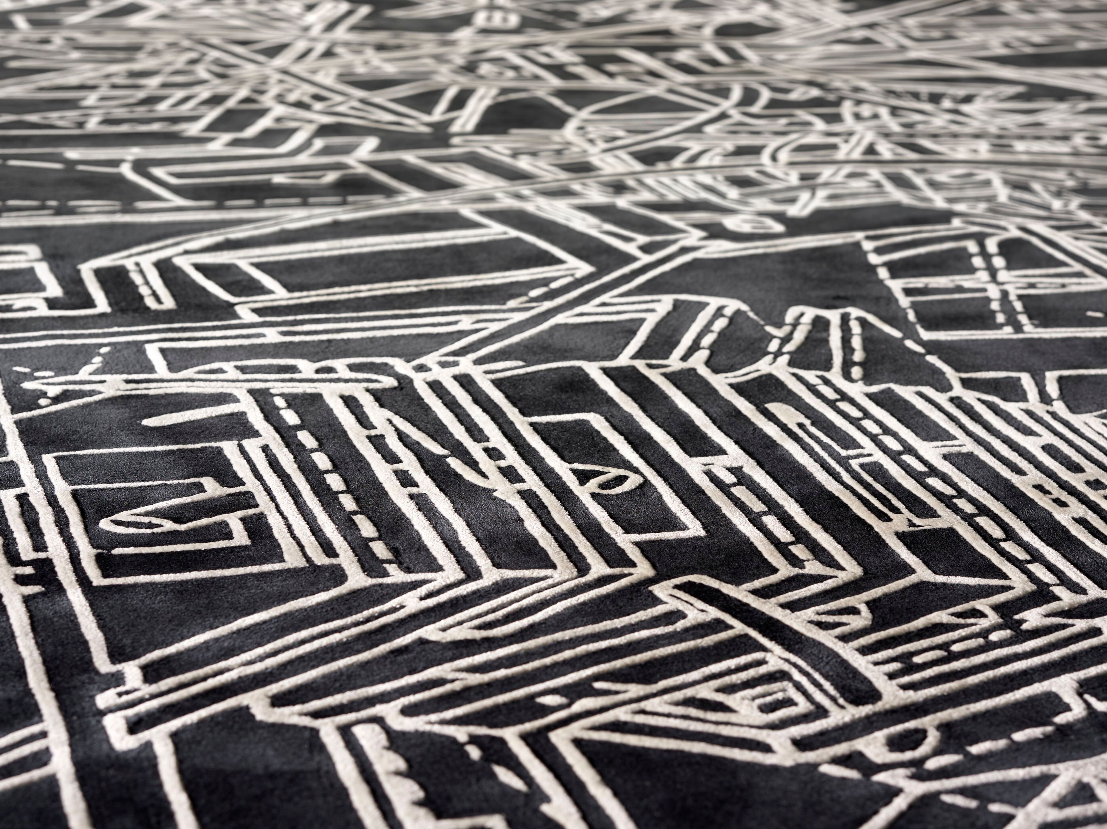 Ковер ручной работы из ткани Loloey Даниэль Либескинд ARCH-00058020