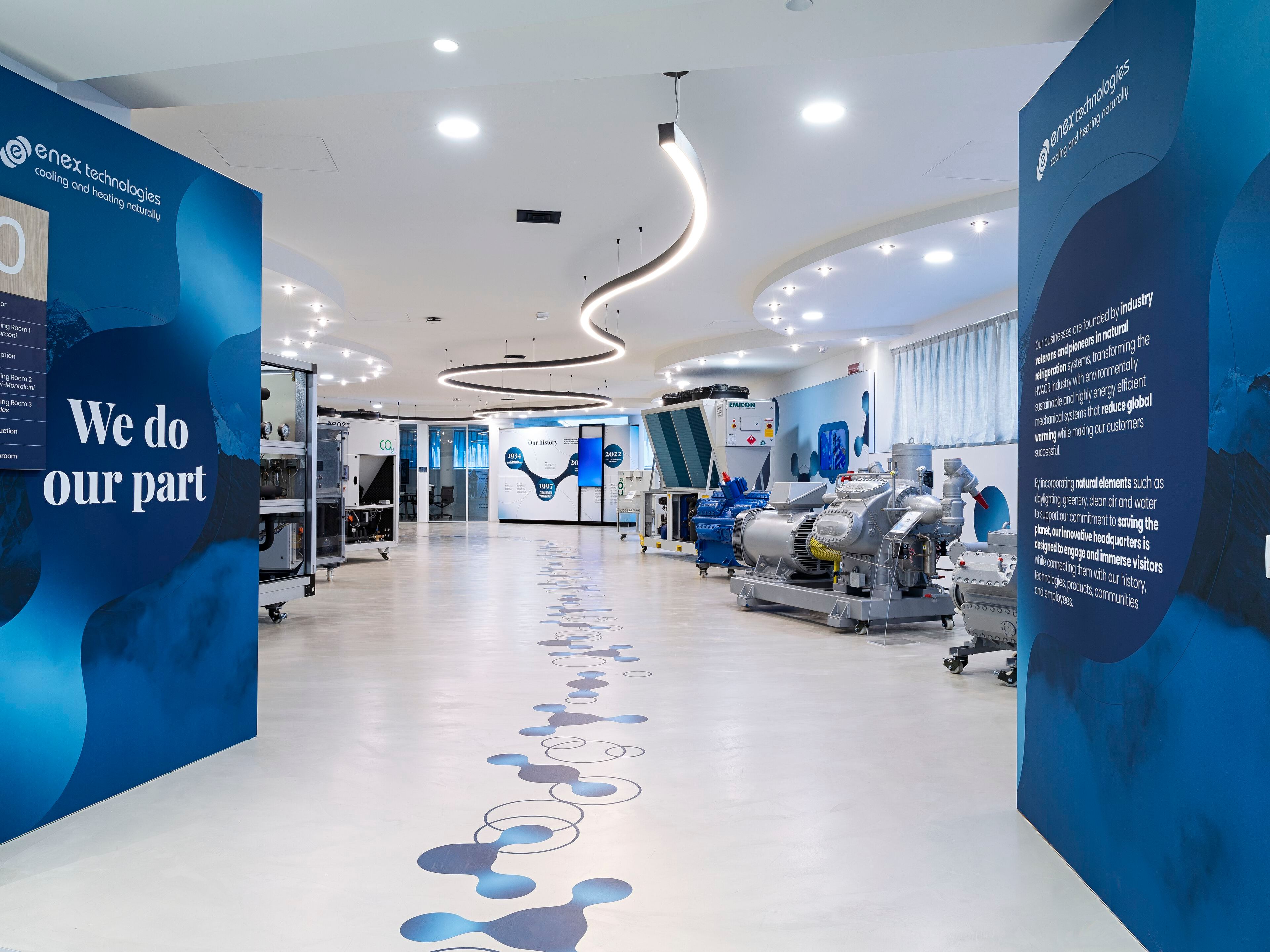 Алюминиевые и тканевые конструкции для выставочного зала ABS Group SHOWROOM ARCH-00043780