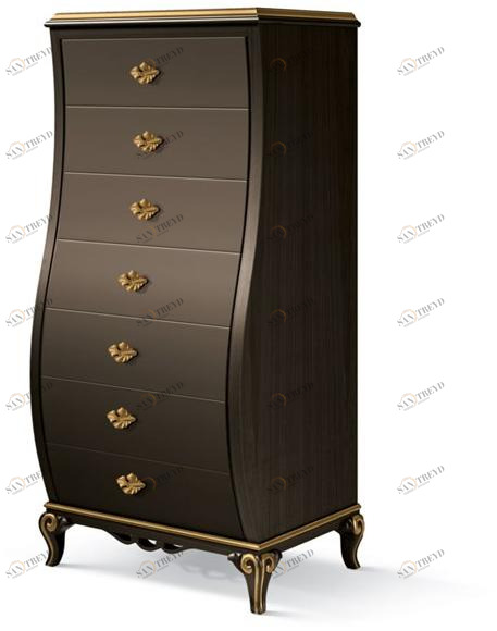 Carpanese Home Вертикальный деревянный комод Heritage 5063