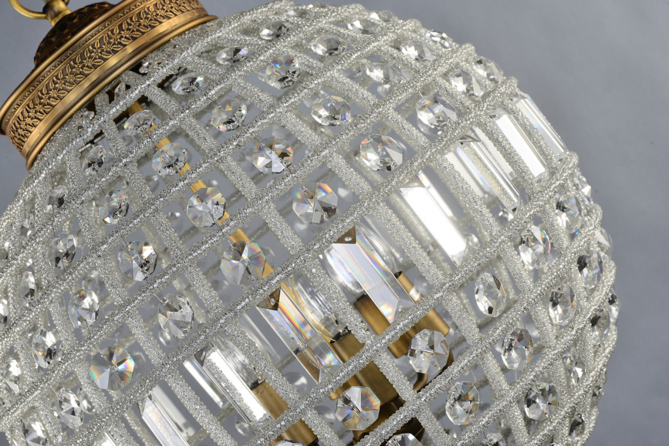 Подвесной светильник Casbah 6 brass от Delight Collection 8980-6D DELIGHT COLLECTION ДИЗАЙНЕРСКИЕ 243732 Прозрачный;латунь  - Вид №3