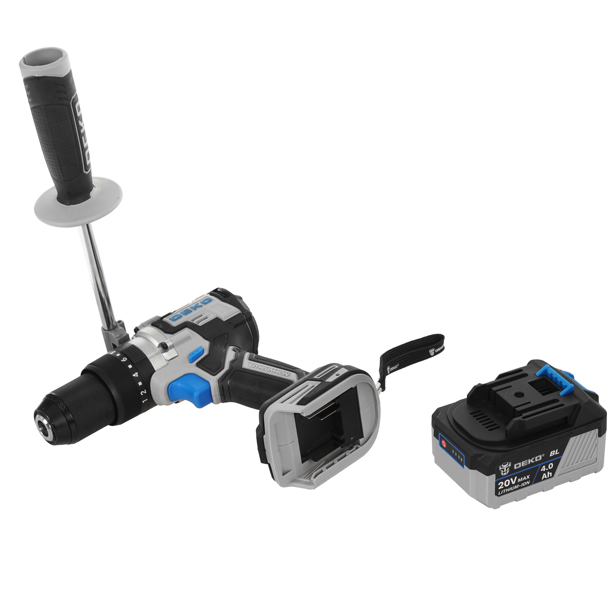 Дрель-шуруповерт DEKO DKCID20 PRO UNV 20V 5608065 STDN-0100418 - Вид №5