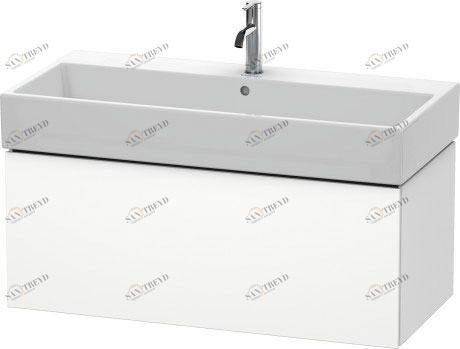 LC617801818 L-Cube Тумбочка подвесная Белый матовый, декор Duravit