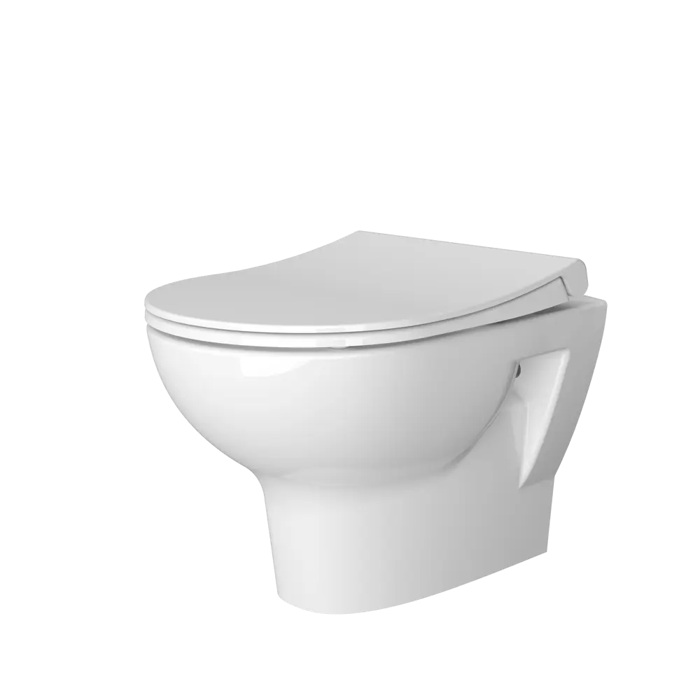 Унитаз безободковый подвесной VitrA Stern горизонтальный выпуск STLM-2179184