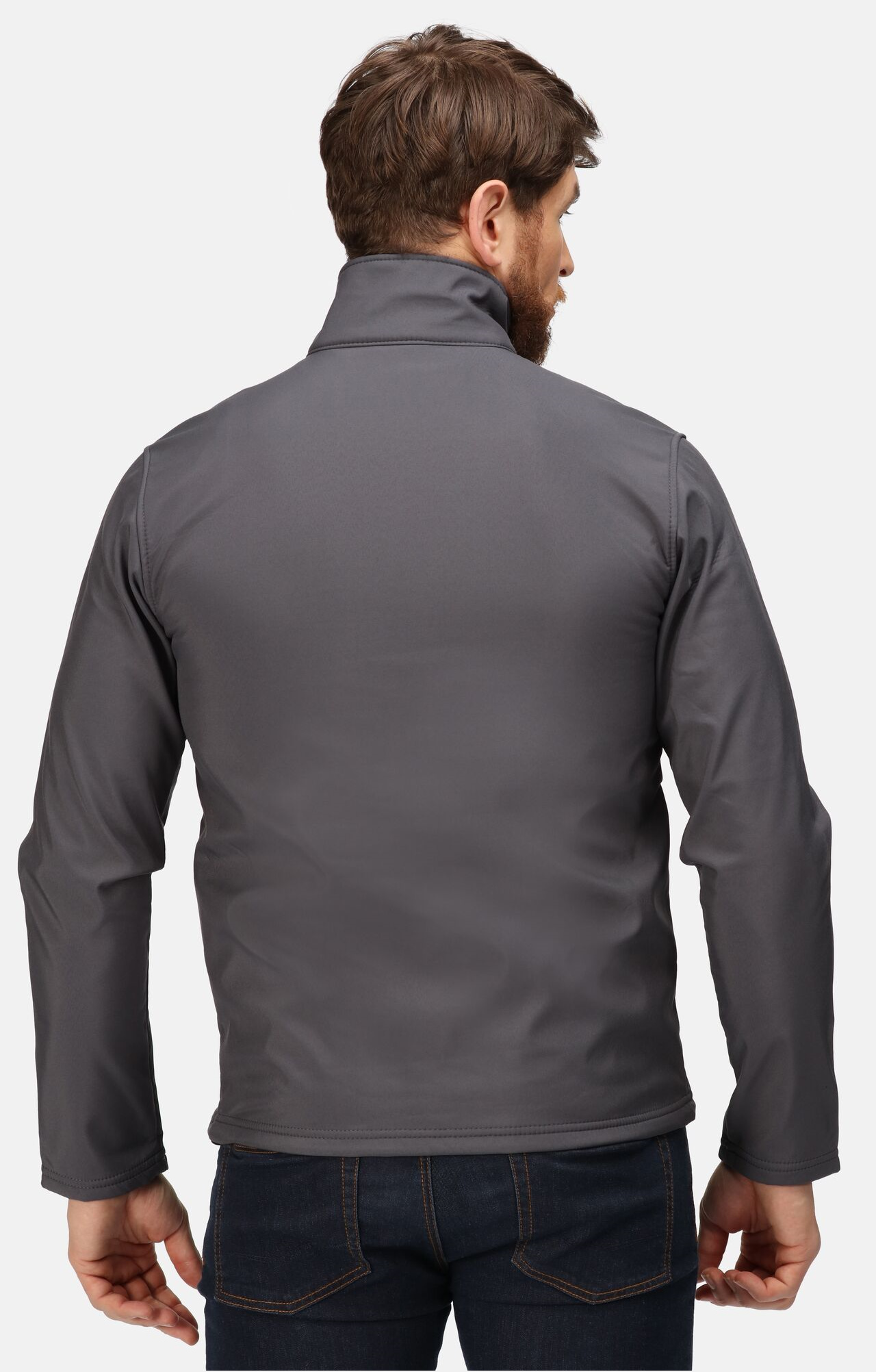 5046561 Куртка РЕГАТТА ПРОФЕШИОНАЛ ОКТАГОН II софтшел серо/черная  Зимняя спецодежда  размер 62-64(XXXL)  - Вид №3