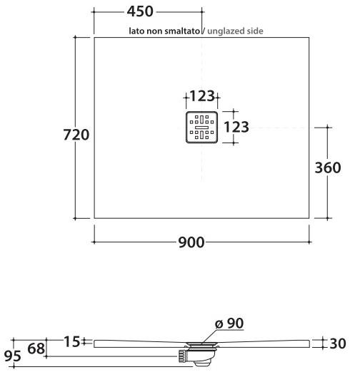 Ceramica Globo Поддон керамический прямоугольный Docciatre sun-id-1348815 - Вид №9
