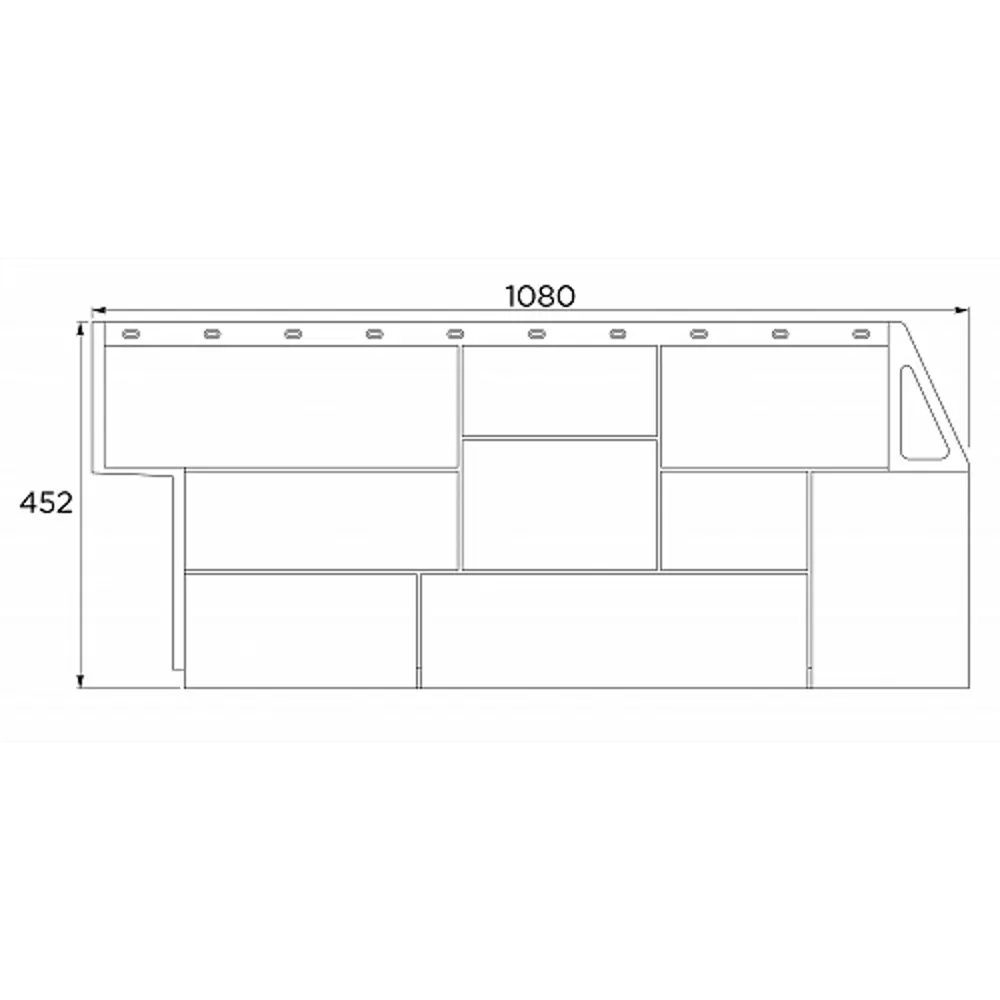Фасадная панель FineBer Камень крупный в терракотовом оттенке 14380243 STLM-0004812 - Вид №2