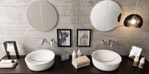 9001 Накладная раковина на столешницу  прямоугольная Scarabeo Ceramiche