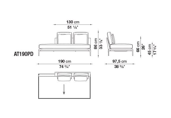 Кожаный диван B&B Italia Атолл ARCH-00112726 - Вид №33