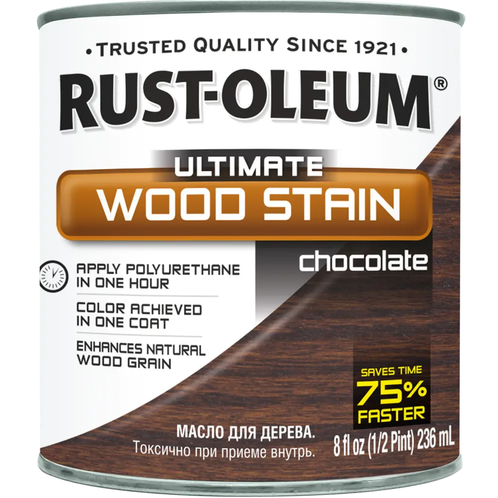 Масло тонирующее Ultimate цвет шоколад 0.236 л 82482317 STLM-2109064 RUST-OLEUM  - Вид №1