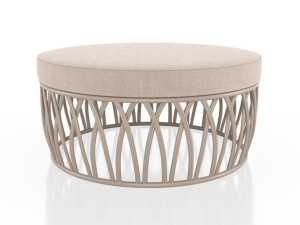 Ткань круглый сад пуфик