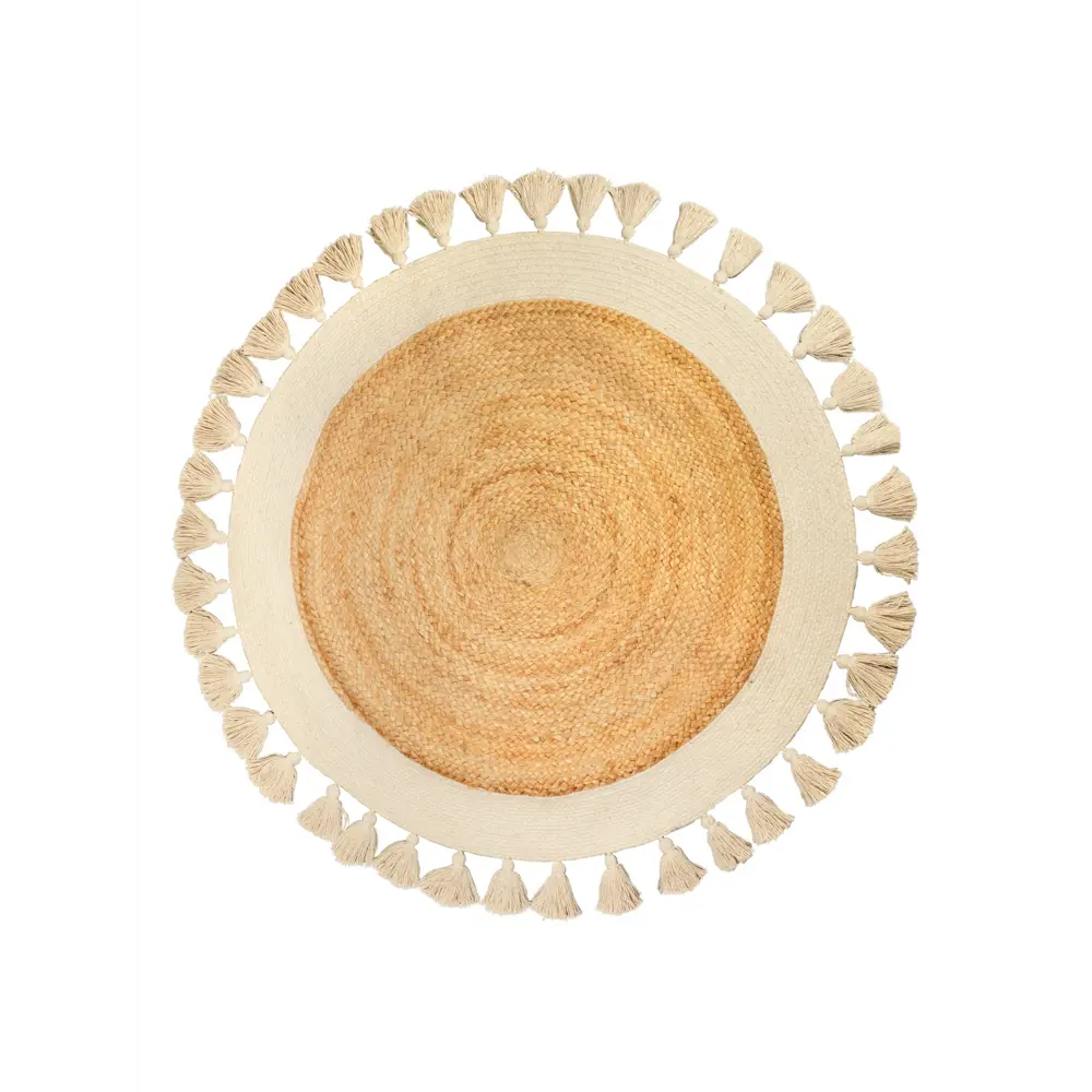 Коврик для ванной Zenfort Sunny 90 см цвет бело-бежевый STLM-2201021