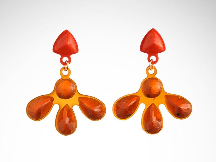 Corsi Design Серьги из синтетического материала Long stones sun-id-1346313 - Вид №5