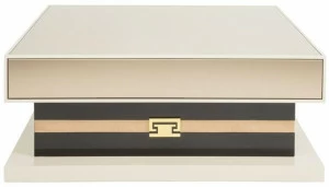 Stylish Club Низкий лакированный деревянный журнальный столик с вещевым ящиком Sublime Scf.s03