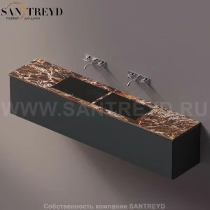 AELLM0CC22224DD Подвесная раковина настенная прямоугольная Agape Ell