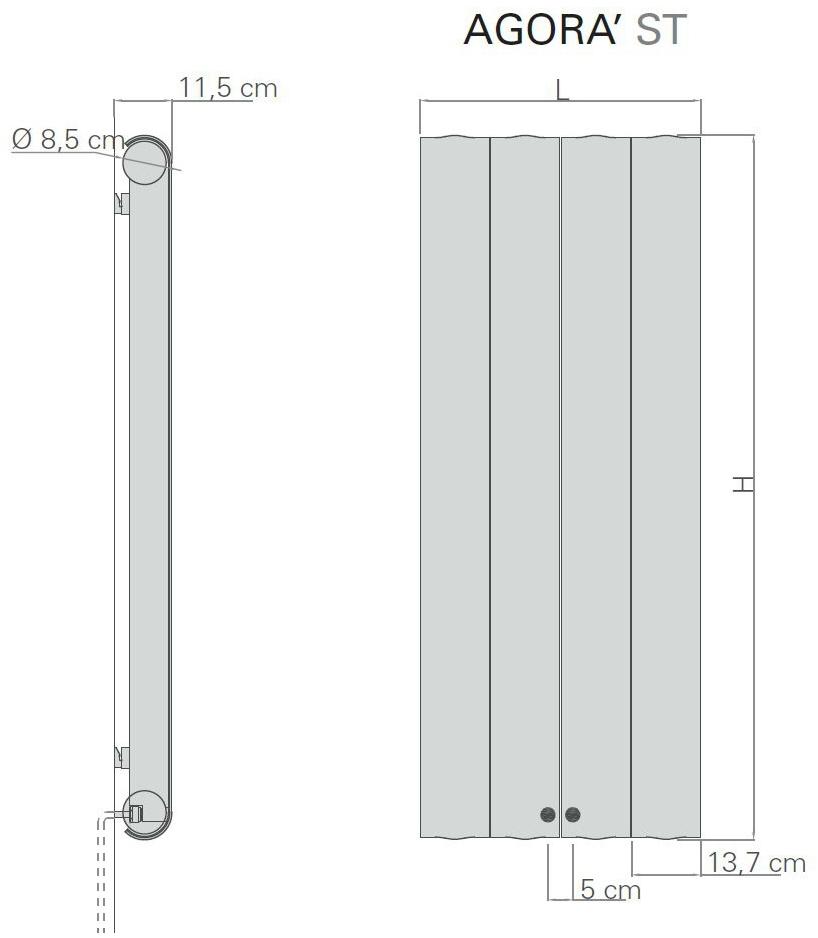 Tubes Radiatori Горизонтальный настенный радиатор Elements St - Вид №5