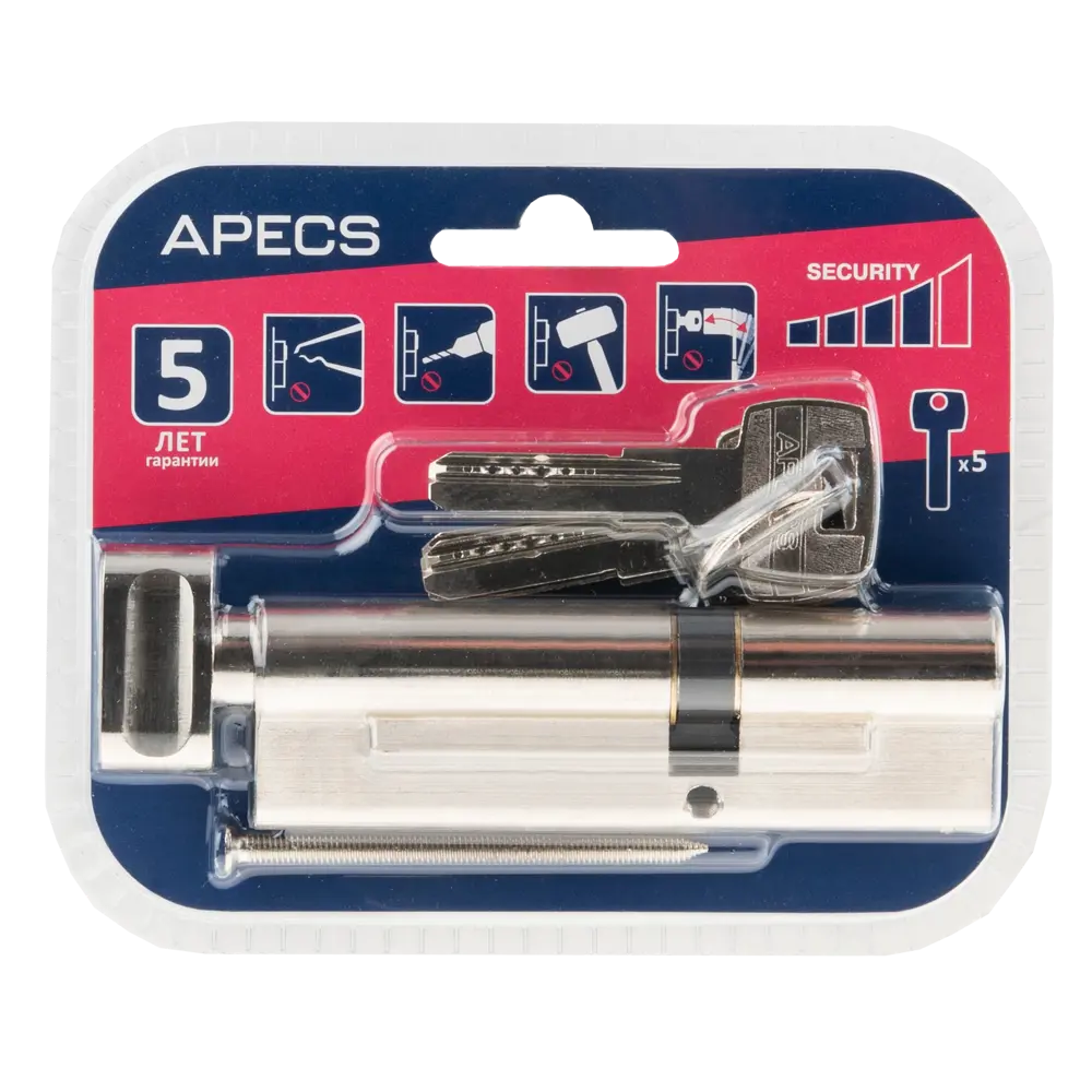 APECS Pro Цилиндровый механизм LM-105 с защитой от взлома 84168067 SM STLM-1543088 - Вид №2