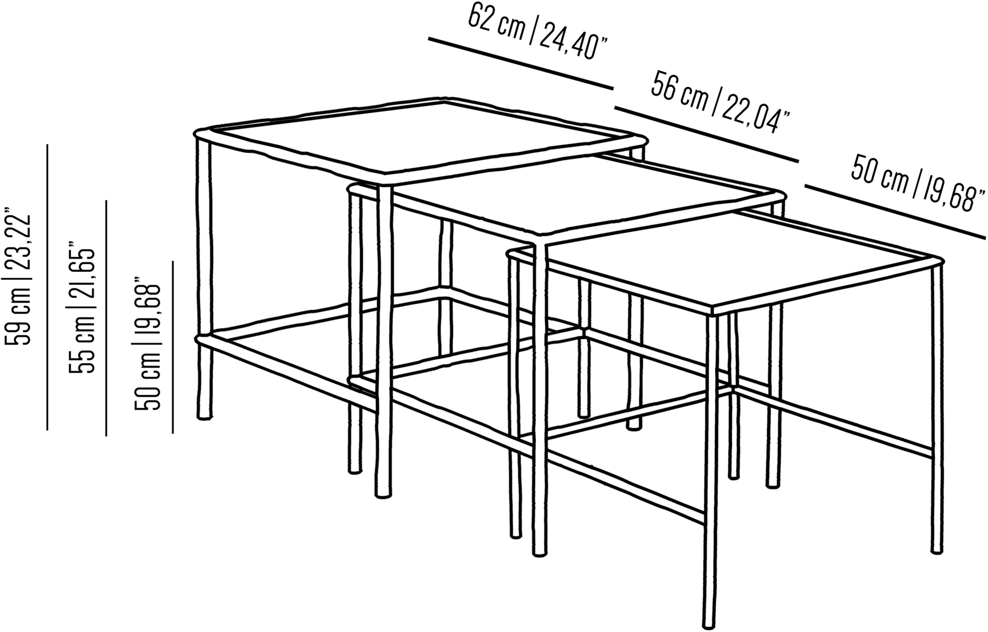 Il Bronzetto Квадратный латунный журнальный столик Eclectic Bam04tris - Вид №1
