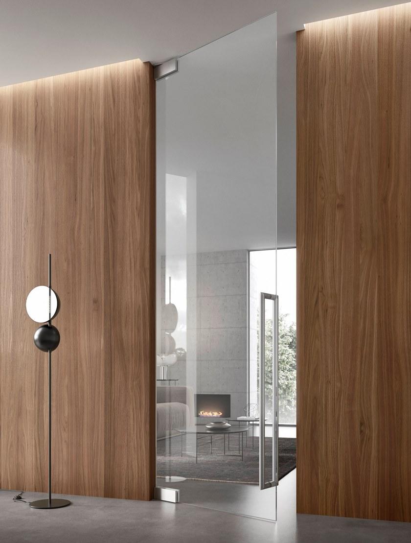 BLUINTERNI Распашная дверь из стекла заподлицо со стеной Vitrum-line sun-id-1487917 - Вид №5