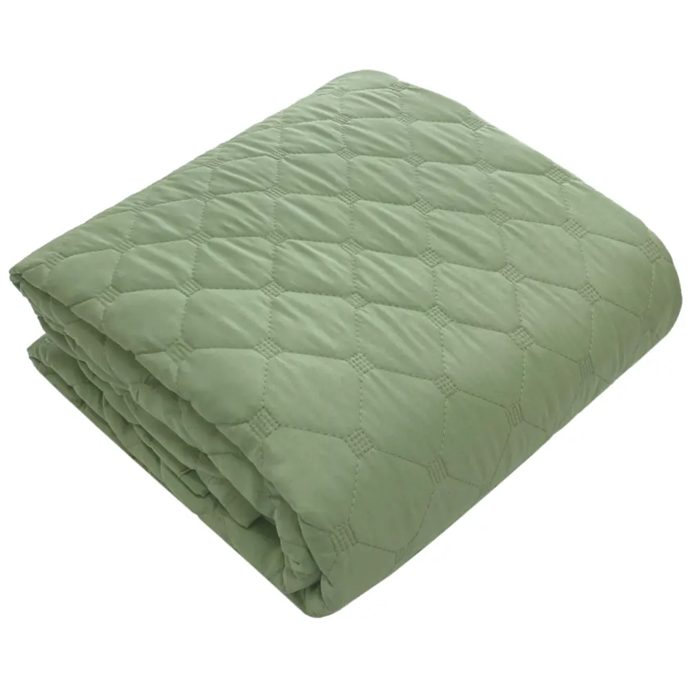 Покрывало SEASONS Microfiber оливковое 200×215 см 89410822 STLM-1575260