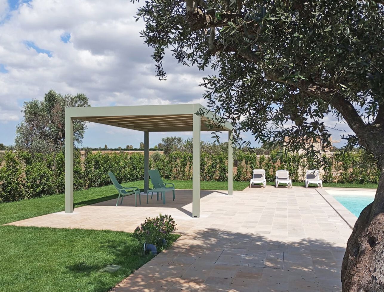 Самонесущая стальная беседка с текстильной мембраной Sprech Q. BOX System ARCH-00088269 - Вид №2