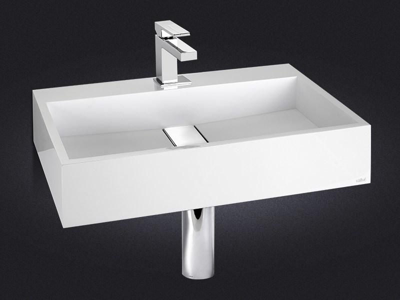 2608033 Подвесная раковина настенная овальная Vallvé Stripe белая - Вид №1