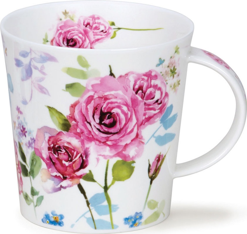 10620746 Dunoon Кружка Dunoon "Загородные цветы.Розы.Кернгорм" 480мл Фарфор костяной 