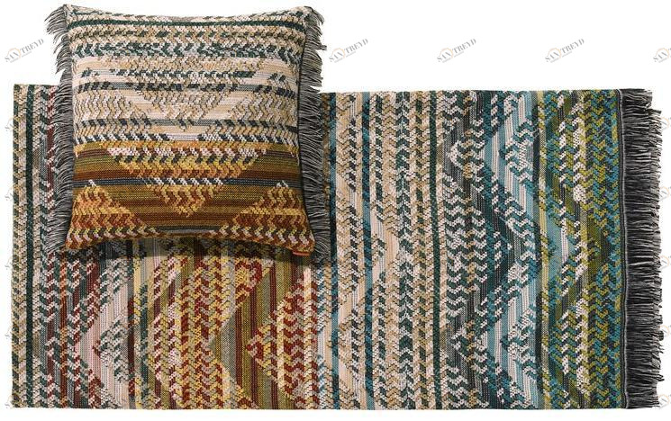 MissoniHome Плед из шерсти в полоску из жаккарда Dolomiti sun-id-1384351