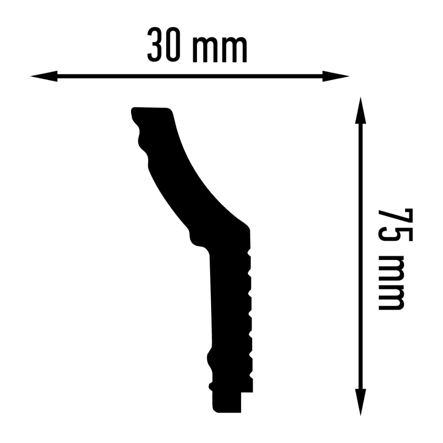 Уголок внутренний R 30/75 SC (10*4) STSR-2129 ПЛИНТЭКС  - Вид №1