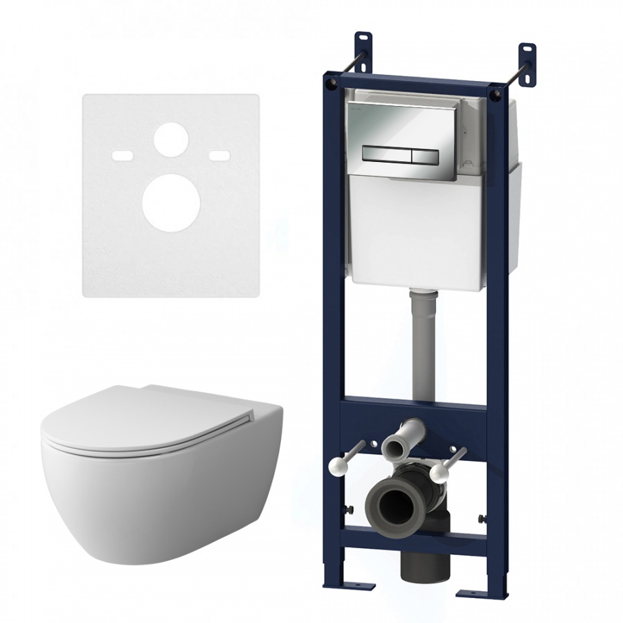 IS30251.111700 Инсталл с клав Start S хром глянц с подв унит FlashClean с сид м/лифт AM.PM Awe - Вид №5