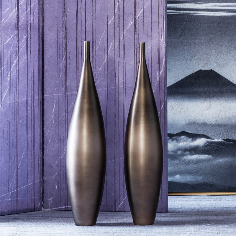 Q126/5X125 Керамическая ваза Zoe Adriani e Rossi Медь  - Вид №6