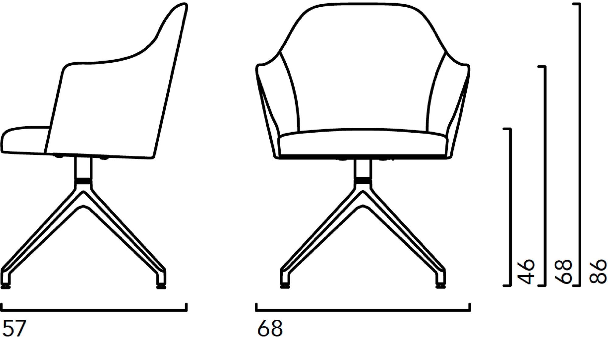Crassevig Мягкое вращающееся кресло на жердочке Axel sun-id-1399345 - Вид №1