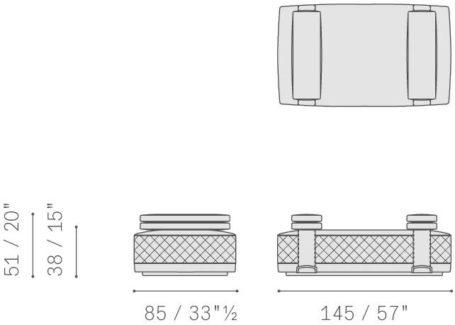 Poltrona Frau Прямоугольный кожаный пуф La collezione - mobili e complementi sun-id-1508766 - Вид №10