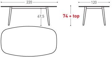 Varaschin Эллиптический садовый стол Ellisse 240t - Вид №5
