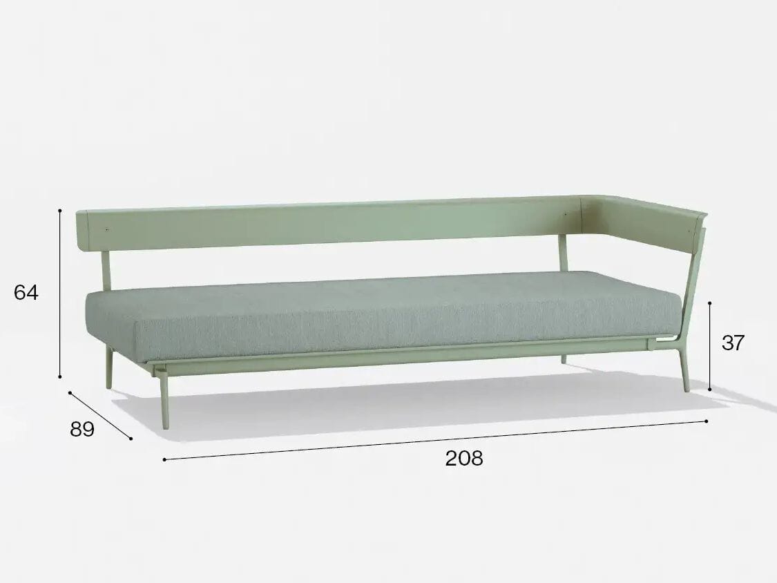 3-местный тканевый садовый диван с подлокотниками FAST Aikana ARCH-00028150 - Вид №16