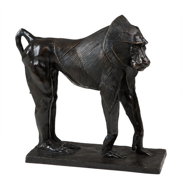 Статуэтка декоративная металлическая 58х62 см черная Baboon EICHHOLTZ EICHHOLTZ 062723 Бронза;черный  - Вид №1