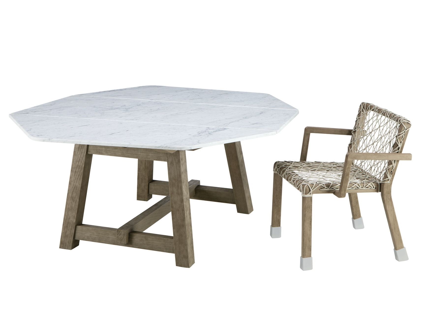 Восьмиугольный мраморный стол Ethimo Rafael ARCH-00046352 - Вид №4