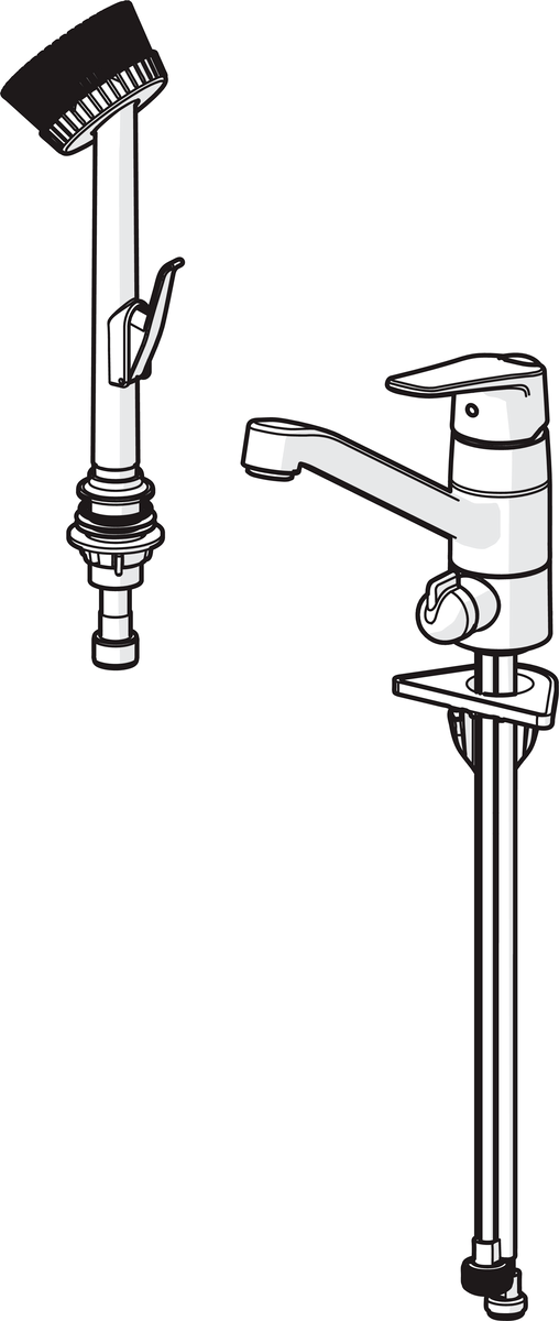 Oras 1829G Смеситель для хозяйственного помещения 1829G Vega Хром  - Вид №2