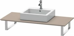 XL025C04343 Консоль для накладных раковин и встраиваемых умывальников, для пристенного варианта X-Large #XL025C 550 мм Базальт матовый, декор