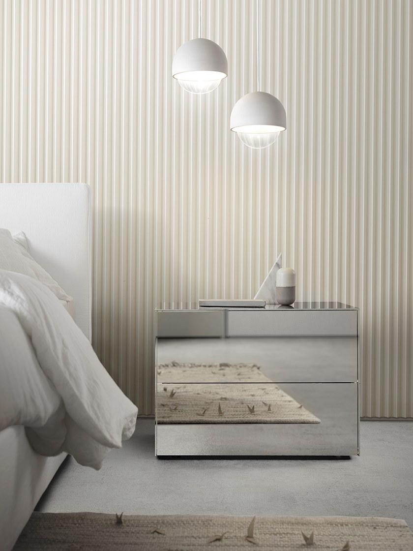 PIANCA Прямоугольная прикроватная тумбочка из лакированной древесины Norma sun-id-1410534 - Вид №3