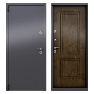 Дверь входная металлическая Штиль 88x205 см левая акация темная