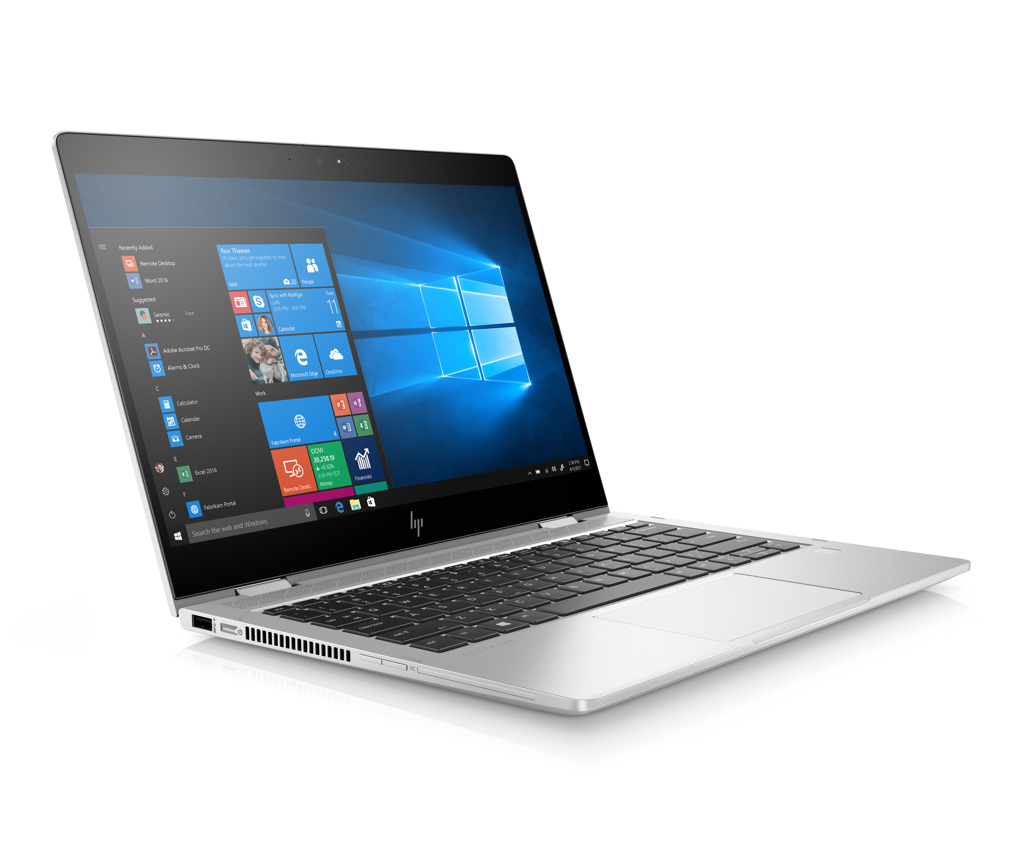 6XD36EA#ACB elitebook x360 830 g6 13.3"(1920x1080)/touch/intel core i7 8565u(1.8ghz)/8192mb/512ssdgb/nodvd/int:intel hd graphics 620/53whr/war 3y/1.35kg/silver/w10pro + 1000 nit sure view HP Santreyd  - Вид №2