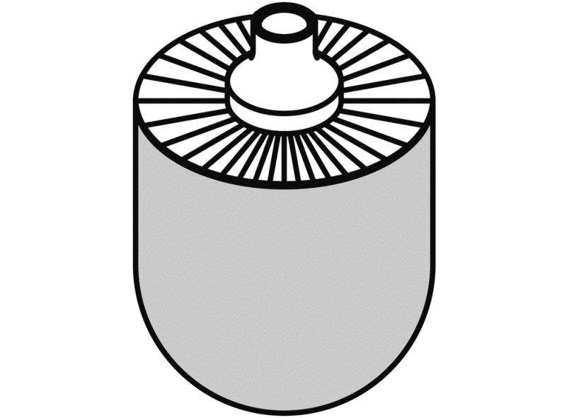 921052 головка щетки HEWI System 111 | Edelstahl  - Вид №1