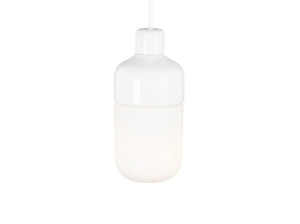 Подвесной светильник из фарфора и опалового стекла