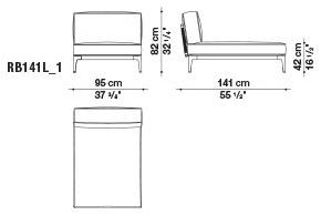 B&B Italia Outdoor 2-местный тканевый садовый диван Ribes sun-id-1372306 - Вид №5