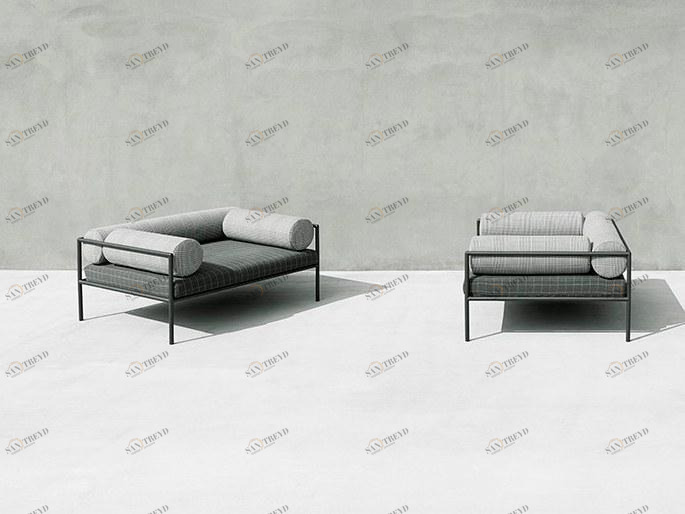 Living Divani Кресло из ткани со съемным чехлом с подлокотниками Agra sun-id-1403263